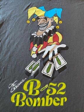 The Essence- Gray Graphic B-52 Bomber Tee